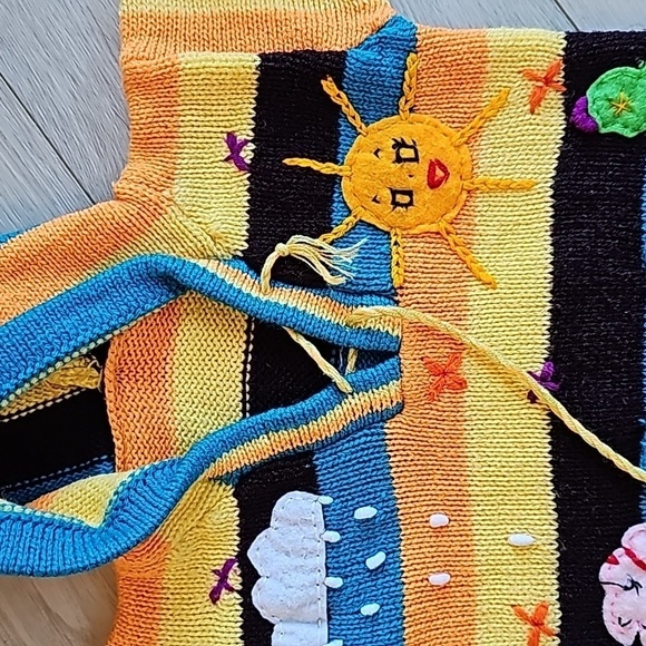 Peruvian Knit Wool Pullover Sweater, 0-6m - Picture 3 of 9